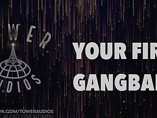 Experience Your First Gangbang With Dirty Talk!