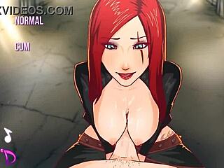 Katarina's Titfuck with Derpixon in Anime Style