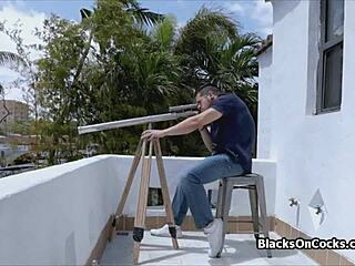 Neon Bikini Black Teen 18+ Bounces On Thick Dick