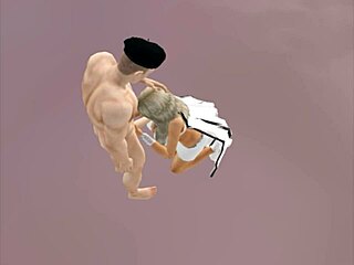 Goddess-themed simulator porn video