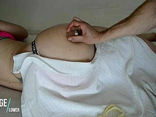 European Amateur Babe Gets Vacuum Massage On Hot Big Ass