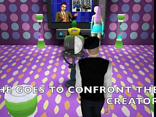 Goddess-themed simulator porn video