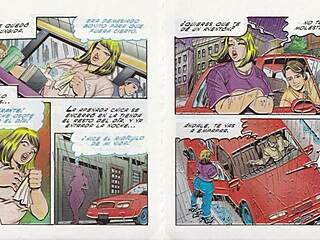 Mexican pornographic comic strip featuring a voluptuous dancer