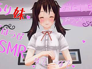 Uninhibited Japanese Hentai animation featuring sensual oral and manual stimulation with immersive ASMR experience