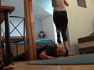 Step into the world of fetish with this intense trampling video