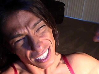 Muscular MILF gets humiliated and deepthroated