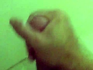 I'm rubbing one out on my cock.