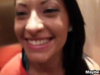 Slender amateur teen gets her ass pounded on the balcony in Kelly Diamond's video