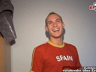 German Couple Casting: Shy Neighbor Girl Meets New Friend