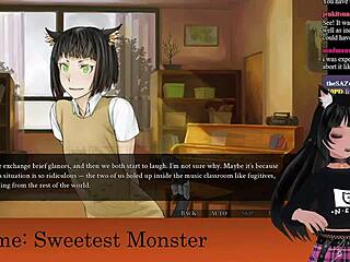 Vtuber Lewdneko Plays Sweetest Monster in Wild Halloween Game Part 2