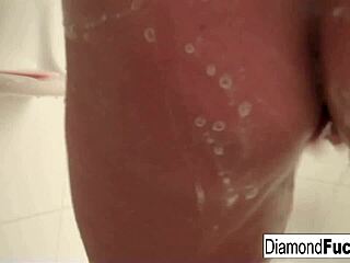 Diamond Gets Wet And Wild In Shower