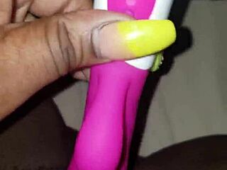 Wet Hairy Pussy Play with Vibrator Up Close