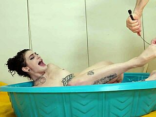 hot fetish slut gets bound ass fucked in bondage bdsm