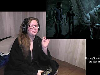 until dawn playthrough part 4 with bbw in lingerie