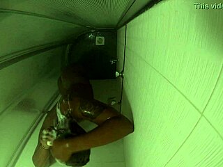 Kenyan man enjoys a refreshing bath time