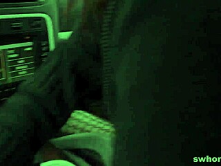 street pickup with brunette by big guy