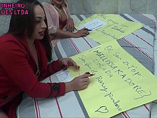 Rosy Pinheiro in another wild gangbang with Melissa Kadore and Thalyta Souza