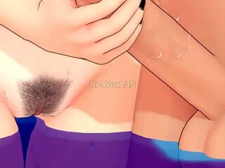 the high school teacher amelia stars in this sexy hentai cartoon adventure