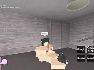 Steamy sex in a Roblox high-rise apartment