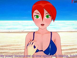 Gwen Tennyson in steamy 3D anime bikini promo for Ben 10 fans