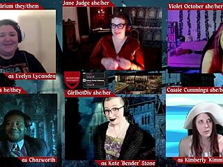 Cassie Cummings and Jane Judge in sexy Monster University D&D session