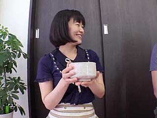 Miyamikan's seductive tea ceremony instructor in Asian porn