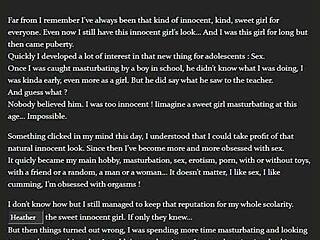 A horny woman's phone reveals her wild sexual past