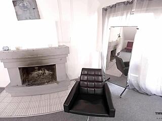 Kira axe on tmwvrnet, tired yet excited for masturbation and fingering her natural tits