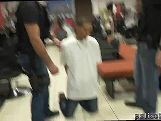 Hardcore gay group sex interrupted by a robbery suspect