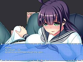 Yukino's sensual pillow fort game in anime hentai