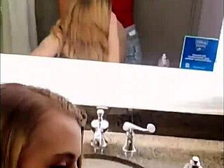 Petite freshman gets pounded by big black cock in hotel room