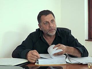 Old Young Porn Threesome Features Two Beautiful Hot Girls Teasing and Swallowing Cum