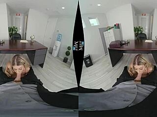 Kayla Kayden celebrates her anniversary with a hardcore office encounter