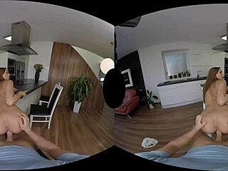 Morgan Rodriguez, a stunning and seductive woman, in a steamy VR experience.