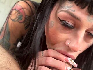 Alternative step-sister has a gothic sex ritual with a CC doll.