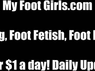 Femdom Mistress Gives Personalized Footjob With Her Feet In BDSM Fetish Scene