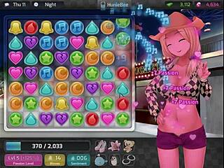 Play the game HuniePop with a female protagonist.