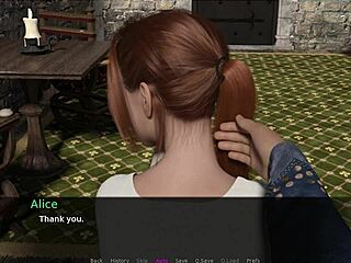 lets play a knights tale part 4 with blonde and redhead characters in a fantasy setting.