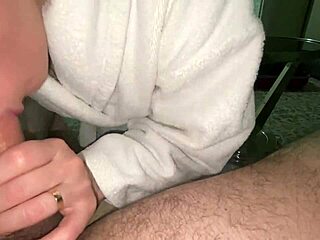 Maid Sucks Client's Big Dick In Hotel