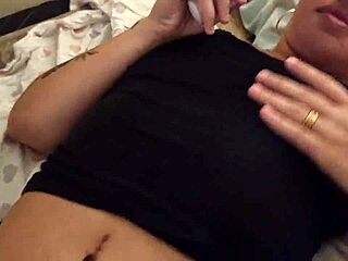 I came to seduce the naughty guy but he decided to fuck my hairy pussy and then cum on me.