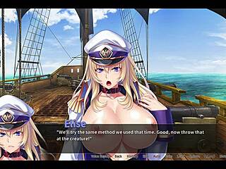 pirate booty elise h gets assfucking and bukkake in scene 5!