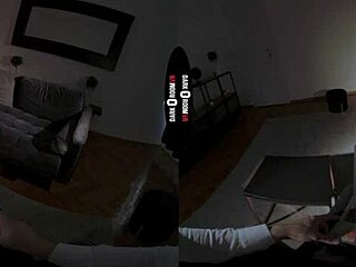 A VR experience in a dark room with a redhead who feels at home.