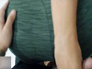 Couldn't resist stepsister, fucked her in exercise pants, full story