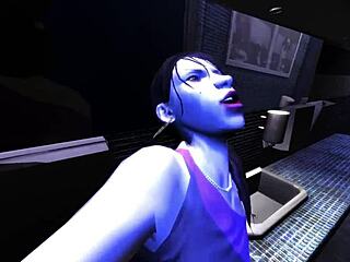 Kay Hartman, an Asian beauty, has sex in the bathroom of a nightclub in Grand Theft Auto IV.
