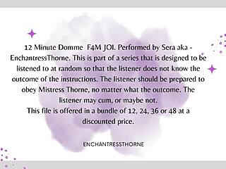 domme gives joi to f4m?