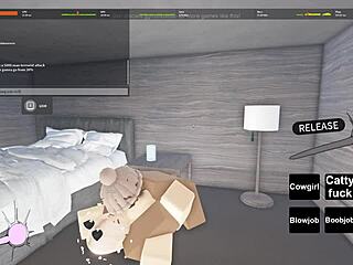 Blonde Girl Gives Blowjob in Roblox!!