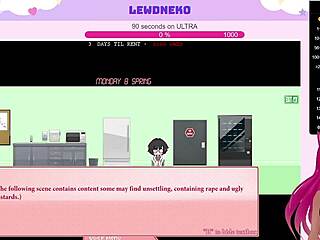 Vtuber Lewdneko’s femboy burger playtime is a feast for the eyes.