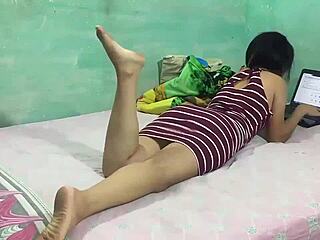 Stepbrother seduces stepsister and fucks her big ass 😈