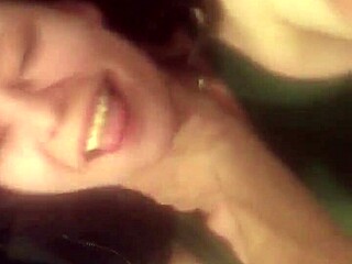 Cum inside the mouth of a gagging MILF in this POV video