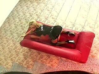 Ever seen a juicy blonde in glasses give a footjob after getting pounded?